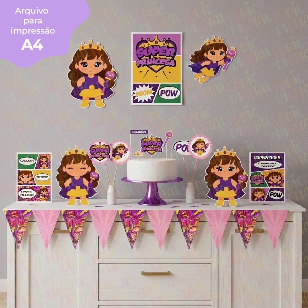 Kit Super Princesa Rosa